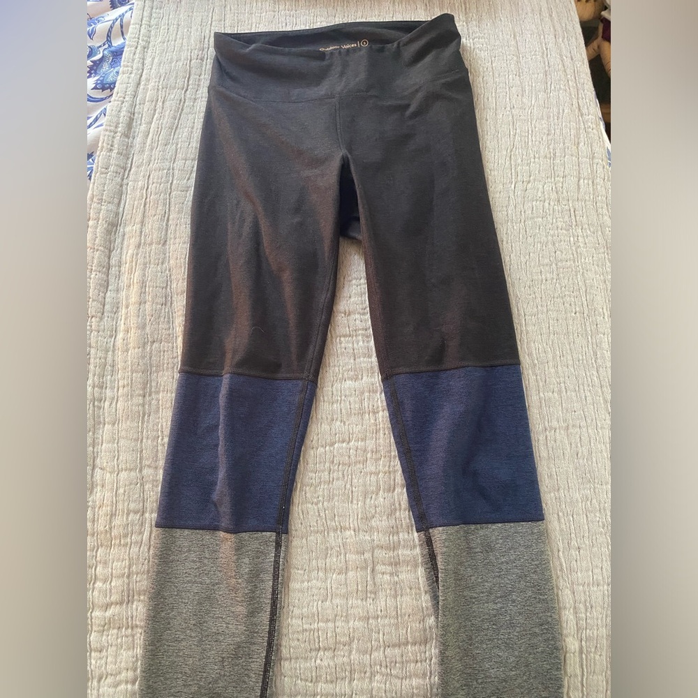 Outdoor voices blue black grey multi color brand new leggings